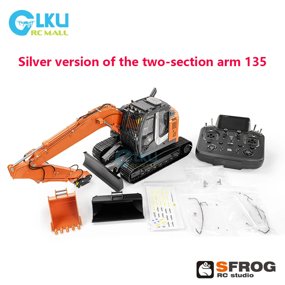 Ryo Super Frog 1/14 RC Hydraulic Dual Pump Silver Edition Orange