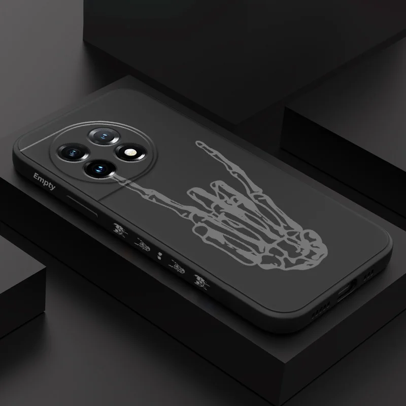Liquid Silicone Phone Case with Mutilated Skeleton Design