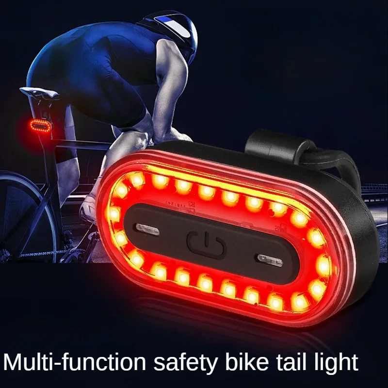 Fanale posteriore per bici RGB 750 mAh Luci per bicicletta Modalà memoria Arcobaleno LED Avvertimento USB Fanale posteriore per scooter per casco impermeabile  18