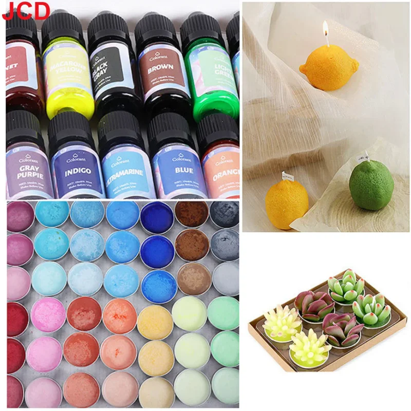 24Color Concentrated Liquid Candle Dye Aromatherapy Candle Color Essence Soy Wax Dye DIY Making Supplies Safe and Natural candle dye