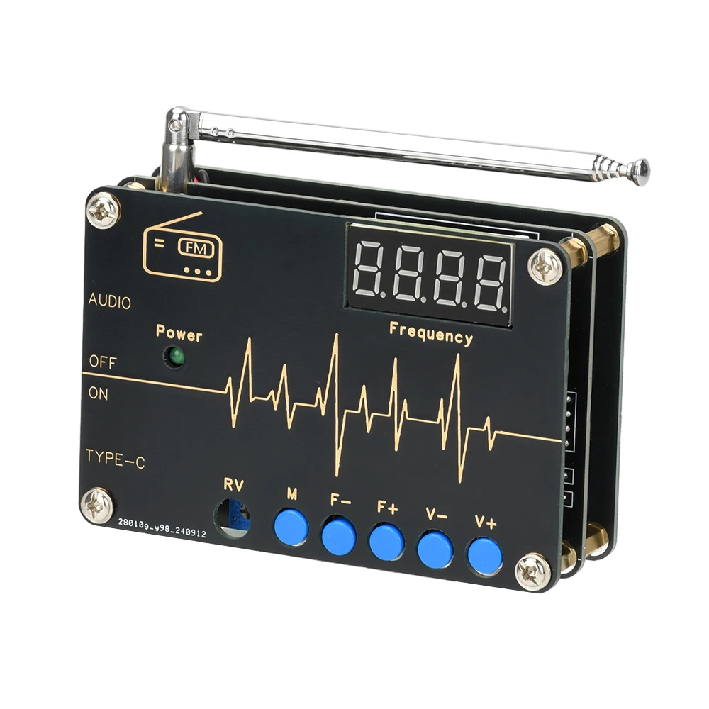 DC 5V RDA5807M 라디오 키트 FM 전자 제조 전체 주파수 납땜 어셈블리 DIY 느슨한 부품 유형 C ?