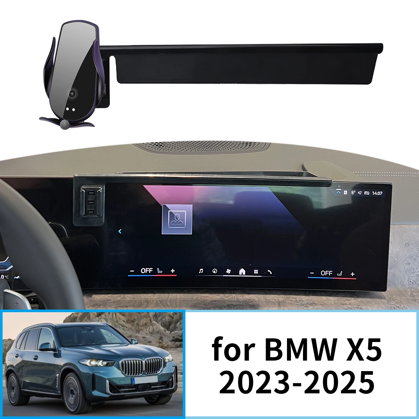 BMW X5 2023 2024 2025 G05 GPS 브래킷 네비게이션 스탠드 자동차 액세서리 용 자동차 휴대 전화 홀더
