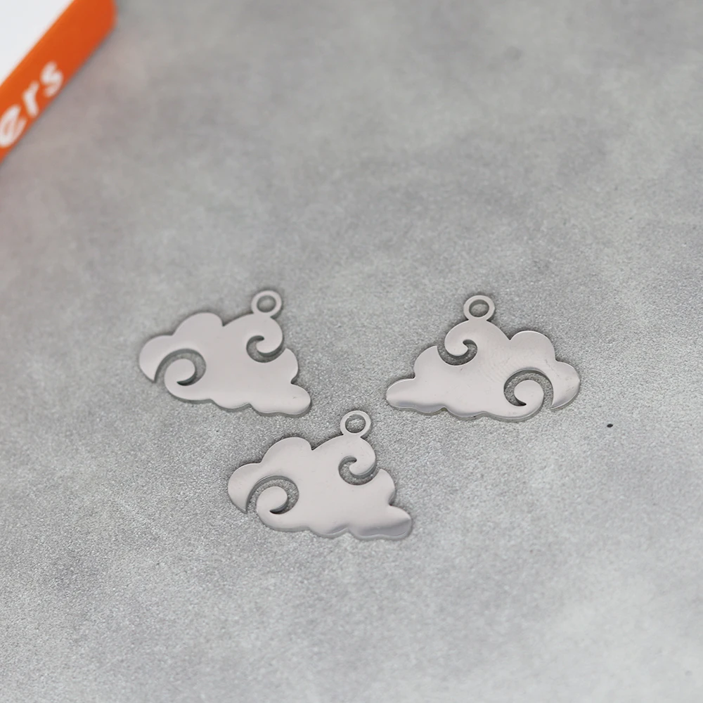 

3pcs/Lot Stainless Steel Simple Cloud Accessories Findings For Fashion Jewelry Making DIY Handmade Craft Gift