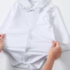 Boys Baptism Outfits Newborn Infant Baby Christening Blessing Gentleman Formal Suits White Wedding Suspenders Outfit Bow Tie 2