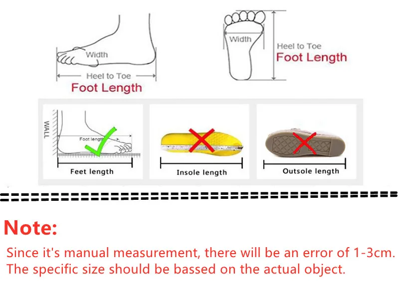 Foot length. Foot length