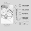 5PCS Women Silver Watch Fashionable Heart Shaped Dial Quartz Wristwatch Retractable Chain Strap Watch Jewelry Set Gift For Her 5