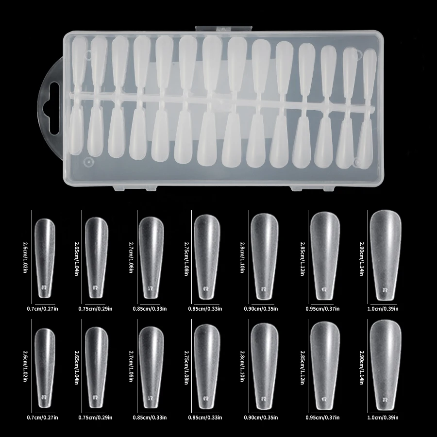 308Pcs Reusable Nail Forms for Acrylic Nails with Scale