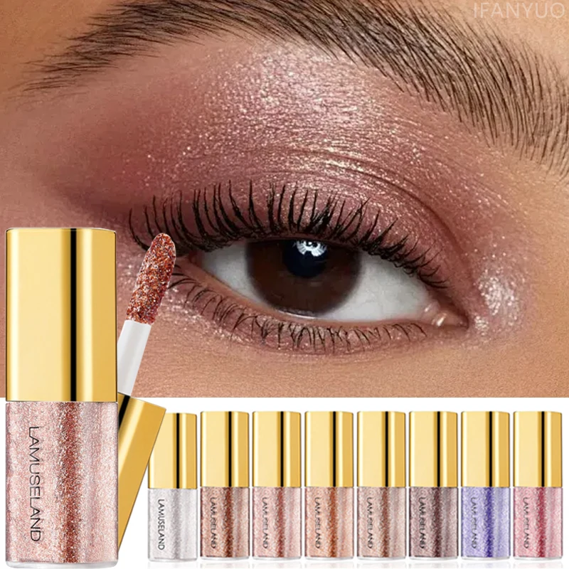Ombretto liquido perlato a lunga durata glitter pigmentato_voghion.com