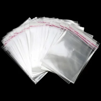 100PCS pieces Sealed and transparent packing. Product, candy - self-adhesive glass paper gift bag OPP Jewelry Bag 1