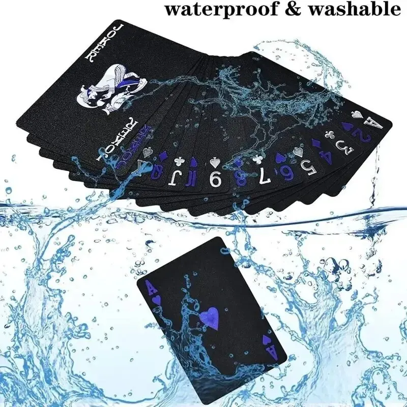 Waterproof Playing Cards PVC with Box Perfect for Deck Party Games Classic Magic Tricks Tool Board Game Gift Collection playing cards plastic playing cards