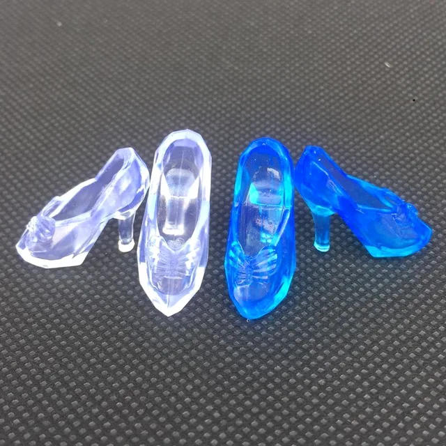 16pairs/bag crystal shoe for 30cm Doll Accessories High Heels Doll Shoe 1/6 DIY Girl Doll Accessories 3