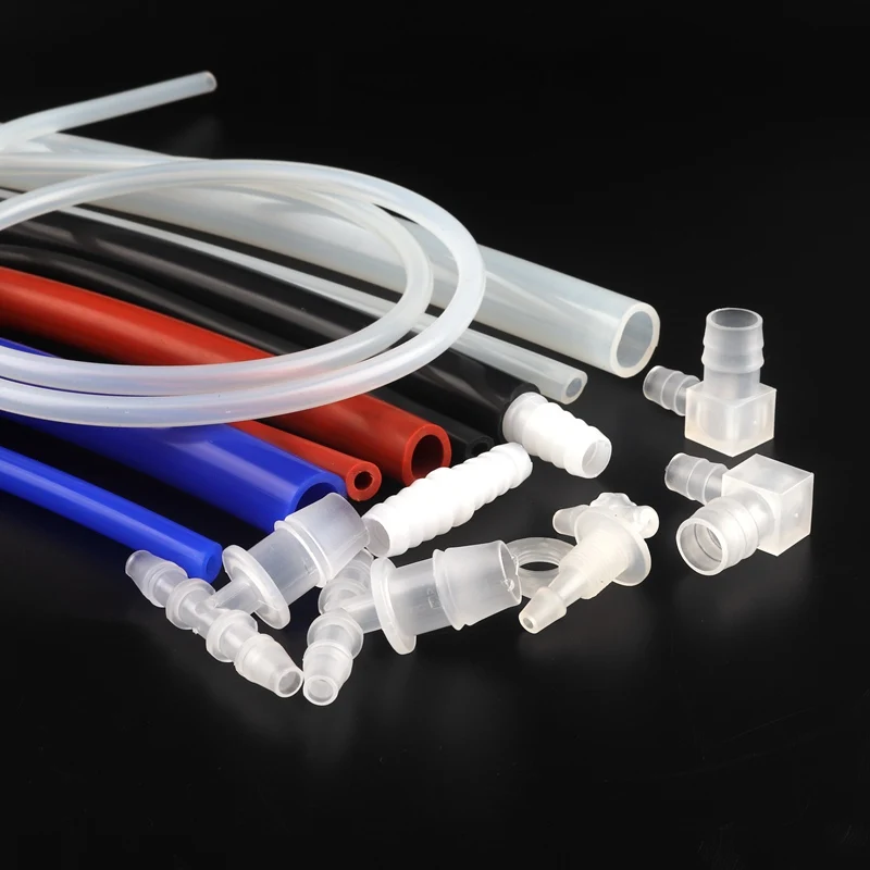 100cm I.D 8~16mm Food Grade Transparent Silicone Rubber Hose Silica Gel Hose Heat Resistant Aquarium Flexible Silicone Tube