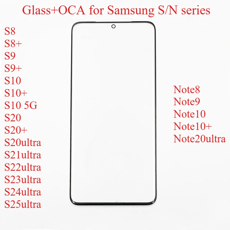 Premium Front Screen Outer Glass with OCA Laminating Adhesive