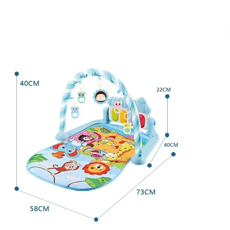 Baby Play Music Mat Carpet Toys Kid Crawling Play Mat Game Develop with Piano Keyboard Infant Rug Early Education Rack Toy