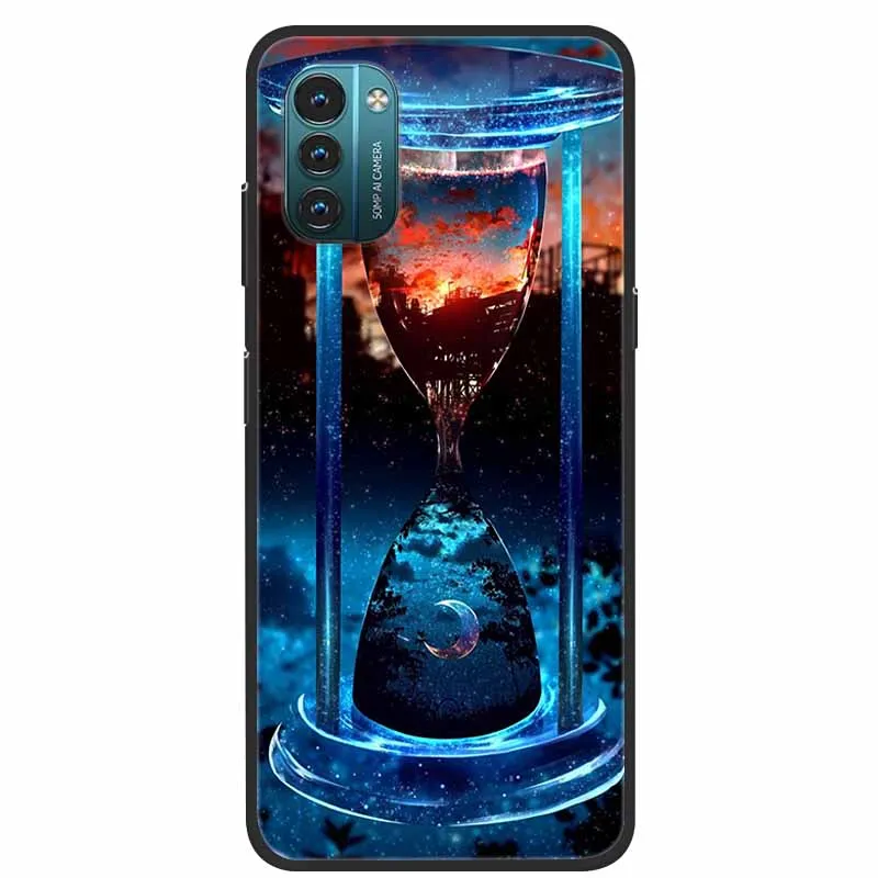 Young & Ming Cover Per Nokia G21/G11 + 3 Vetri Temperati – Custodia In TPU Nera Antiurto E Protezione Schermo
