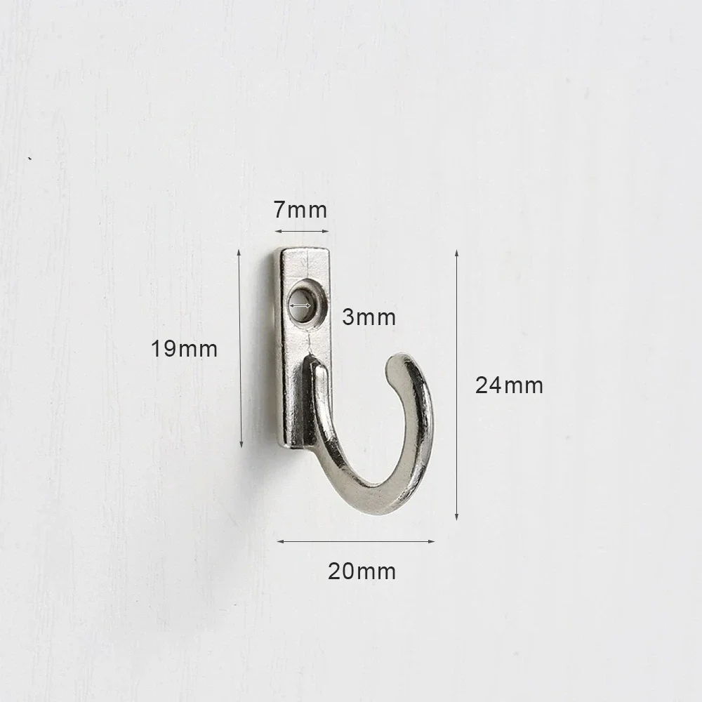 Wall Hanger 10Pcs Vintage Hooks Curved Buckle Horn Lock Clasp Hook For Wooden Jewelry Box Furniture Home Decor