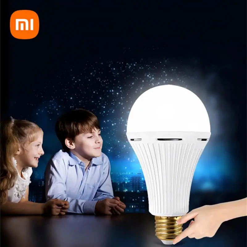 XiaomiRechargeableEmergencyLEDLightBulbE27LampMagicLightBulb