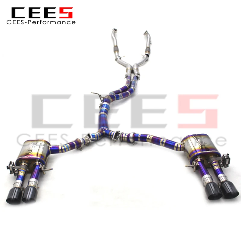 

CEES Factory Customization Valvetronic Catback Exhaust Downpipe For Audi S4/S5 B9 3.0T 2019-2023 Titanium Exhaust Pipe Muffler