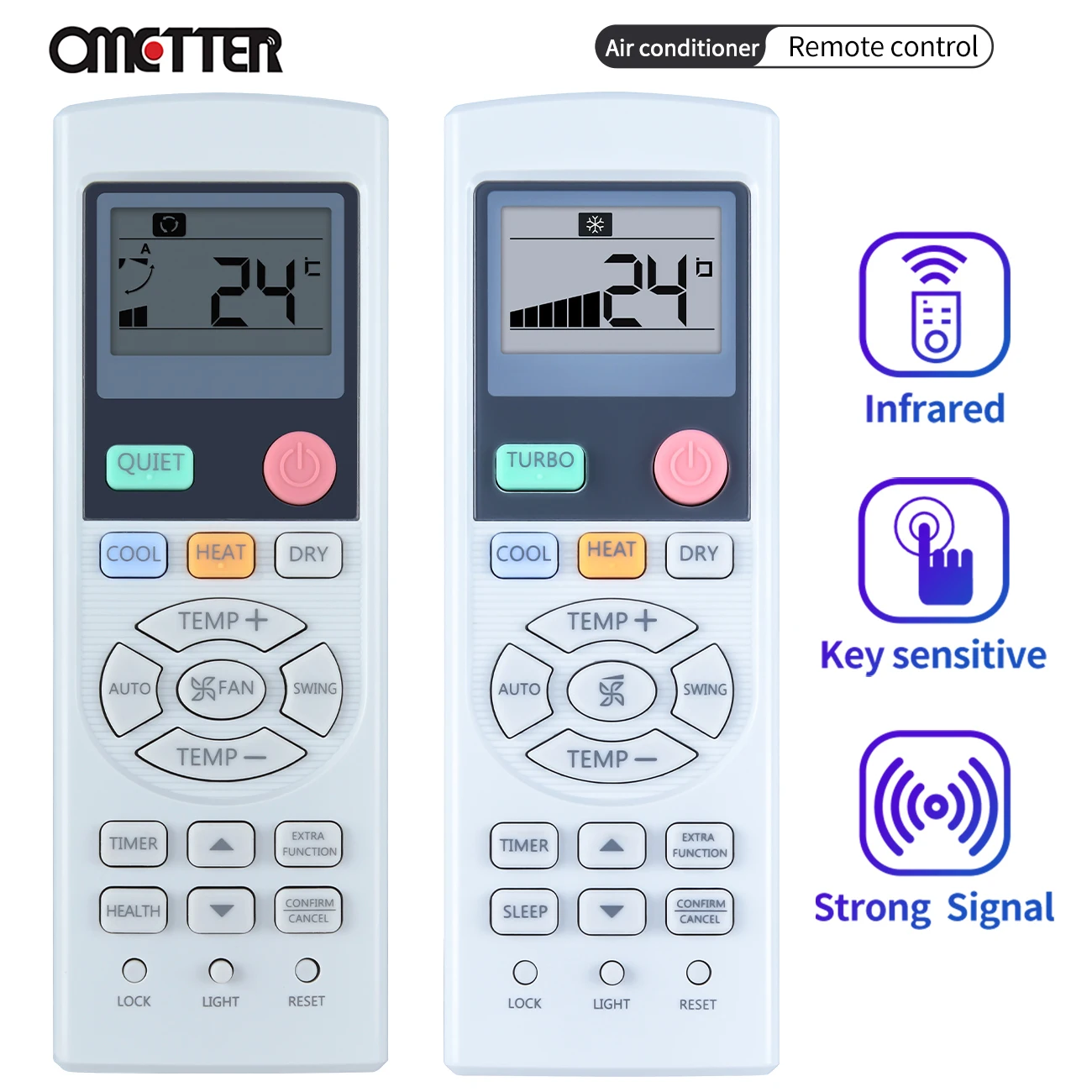 Telecomando Universale YL H03 Per Condizionatore - Sostitutivo Per YR H03, YL H07, YR H08, YR H10, YL H17