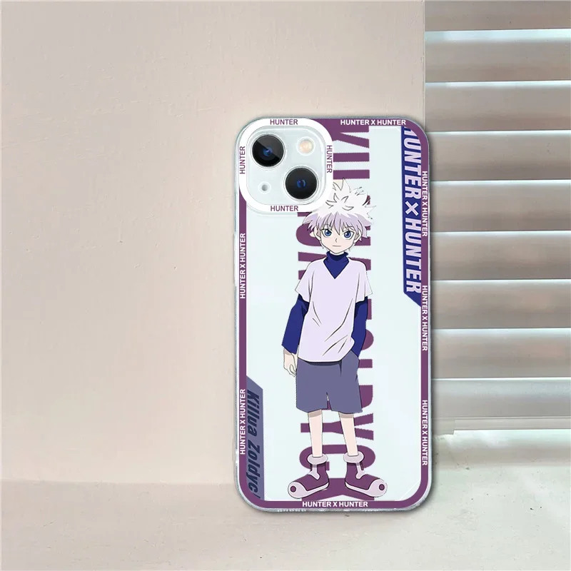 Anime Hisoka Hunter X Hunters Phone Case for IPhone 11 12 13 14 Pro Max XS X  XR SE2 7 8 Plus HXH Transparent Cover Couple Fundas - AliExpress