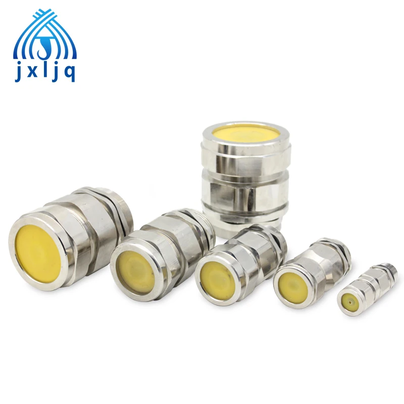ATEX Cable Gland M20x1.5 Double Compression 10-20mm Metal Brass M25x1.5 M32 M40 M50 Explosion Proof Seal Wire Joint For SWA CE