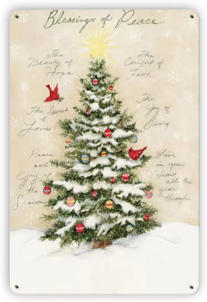 

Веселый Рождество, забавный жестяной знак, винтажный милый металлический знак, подарок, ретро, новинка, магазин кафе, жестяные вывески «Garage» 6x8 дюймов