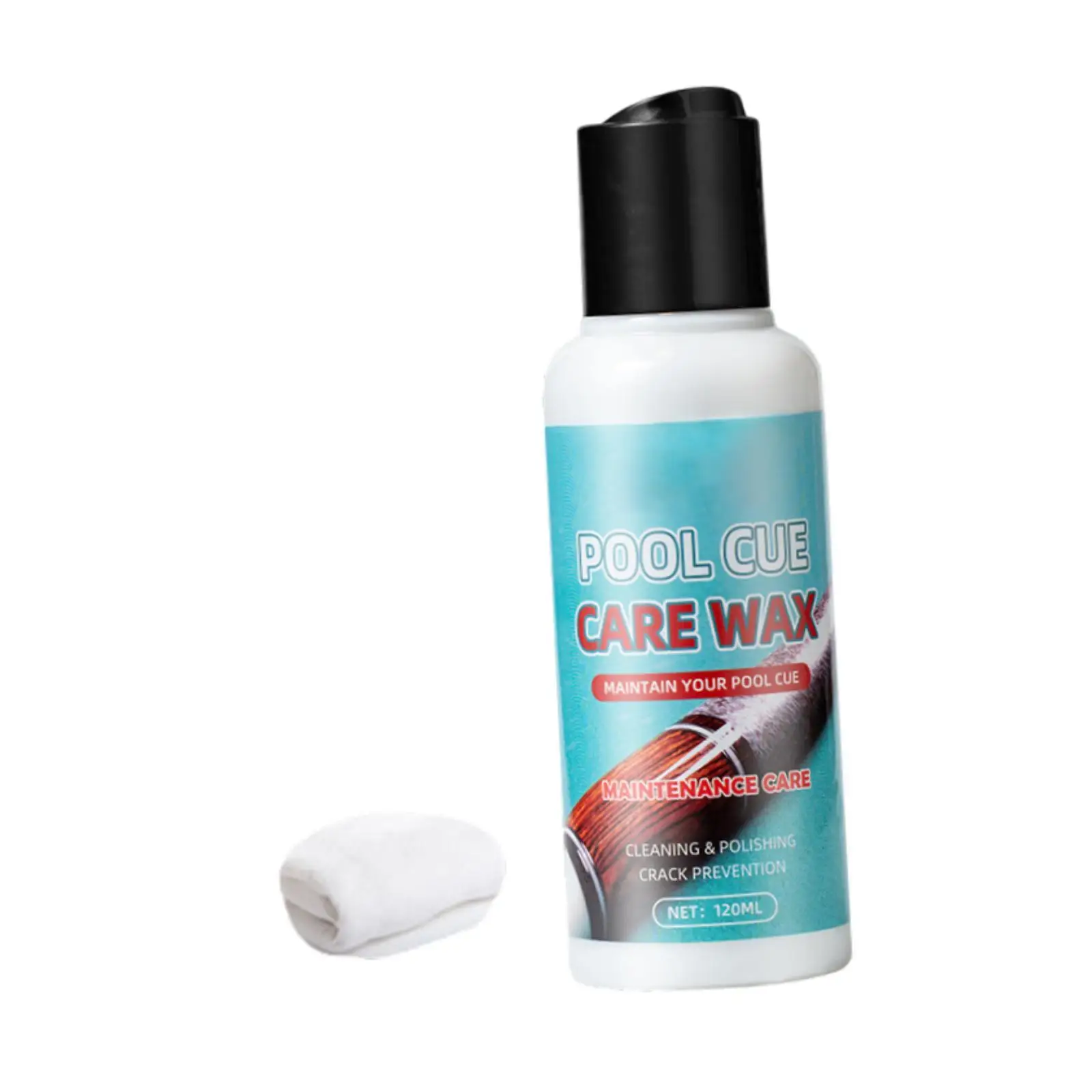 Pool Cue Polishing Wax Cue Stick Polisher Protective with Towel 120ml Cue Pool Cue Polishing Wax Cue Stick Polisher Protective with Towel 120ml Cue