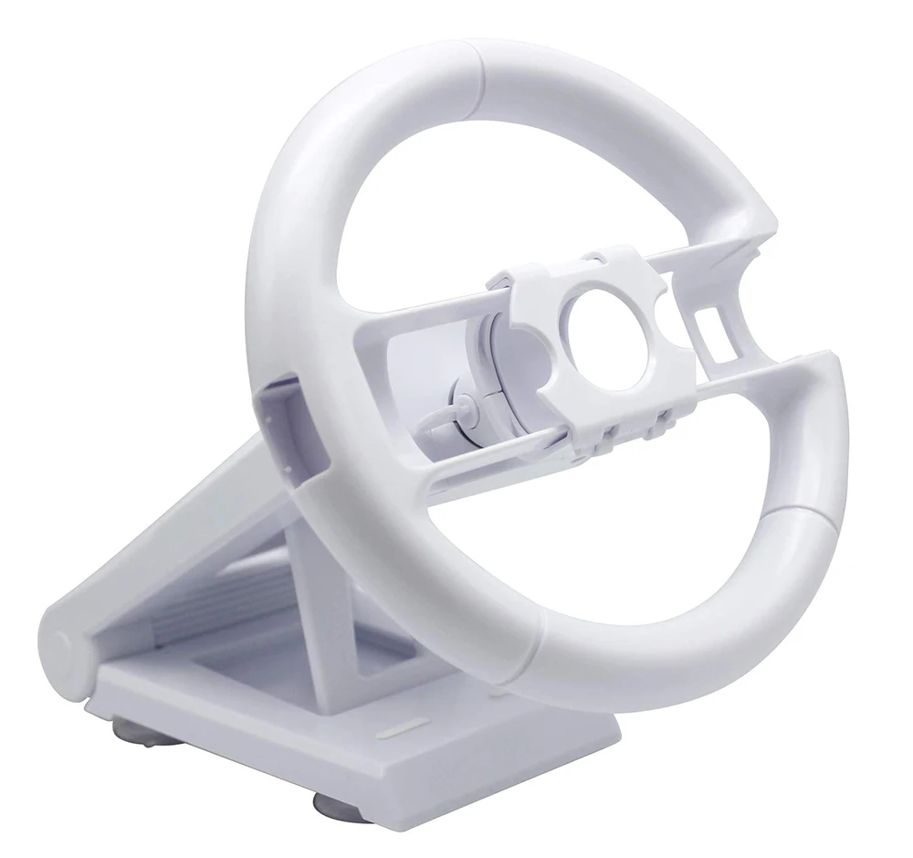 OSTENT Multi-angle Racing Game Steering Wheel Stand Steer Wheel Holder Mount for Nintendo Wii Controller with 4 Suction Cups racing steering wheel game controller accessories