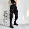 45857-2a3242.jpg Women Cargo Pants 2023 Harem Pants Fashion Punk Pockets Jogger Trousers With Chain Harajuku Elastics High Waist Streetwear