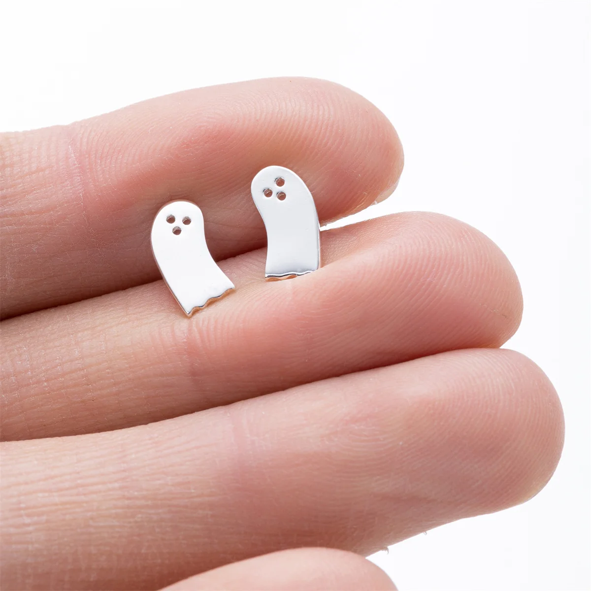 Halloween-Ohrringe, Kürbis, Geist, Fledermaus, Spinnenmuster, Gothic-Stil, Edelstahl-Ohrring für Damen und Herren, Modeschmuck, Geschenk – Detail 4
