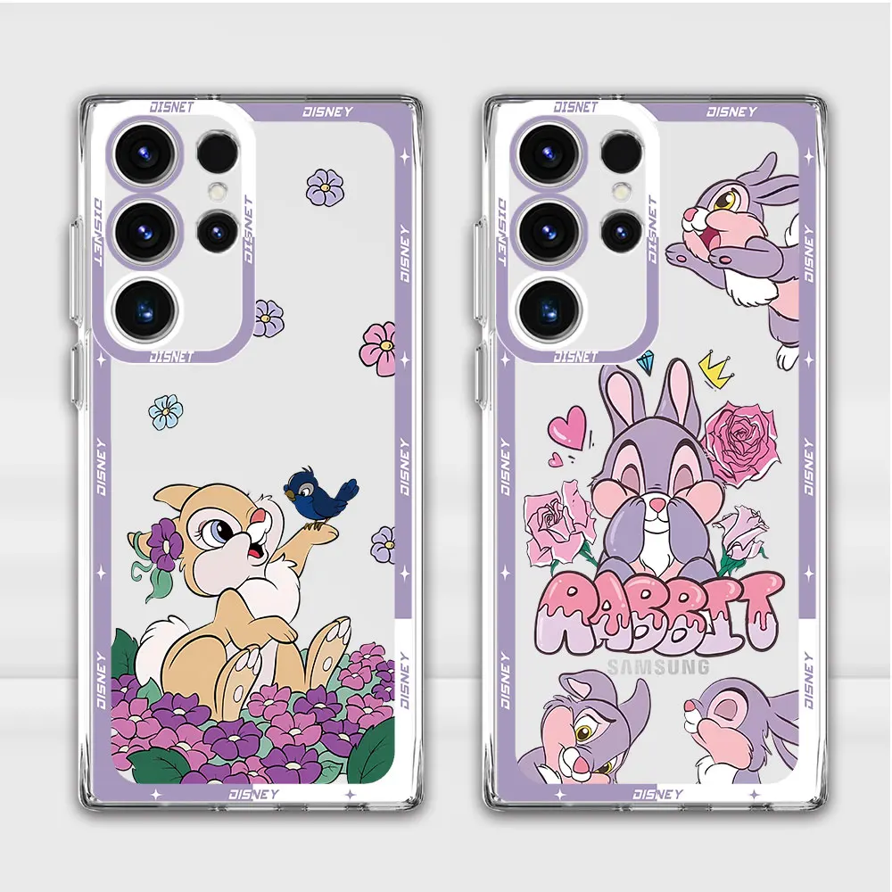 Custodia Per Cartoni Animati Disney Bambi Per Samsung Galaxy S24 Ultra S22 Plus S23 Fe S21 S20 Fe S24 Plus S21 Paraurti Morbido Trasparente