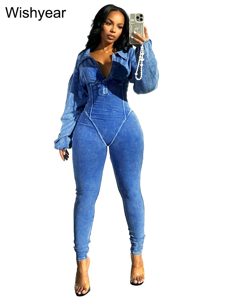 女性のためのエレガントなピンクのジャンプスーツ,タイトフィット,長袖