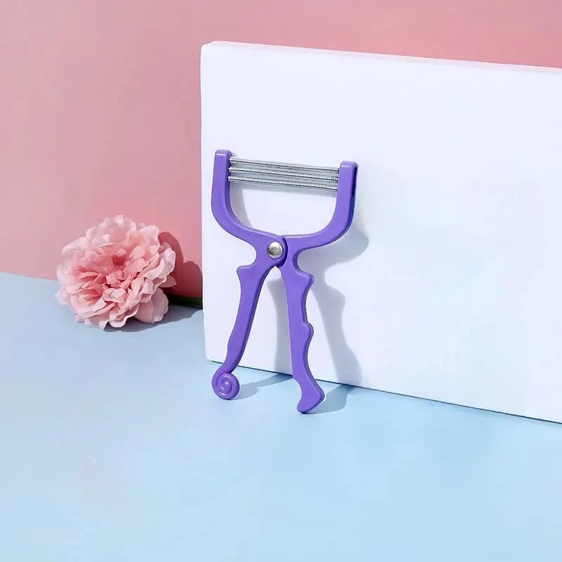 1 pçs removedor de pêlos faciais remoção manual depilador beleza barbear ferramenta de rosqueamento para mulher