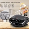 OXPHIC 750W Smlie Face Hot Sandwich Maker Breakfast Machine Grill Machine  Toasters  Waffle Makers  Toasting Machine 2