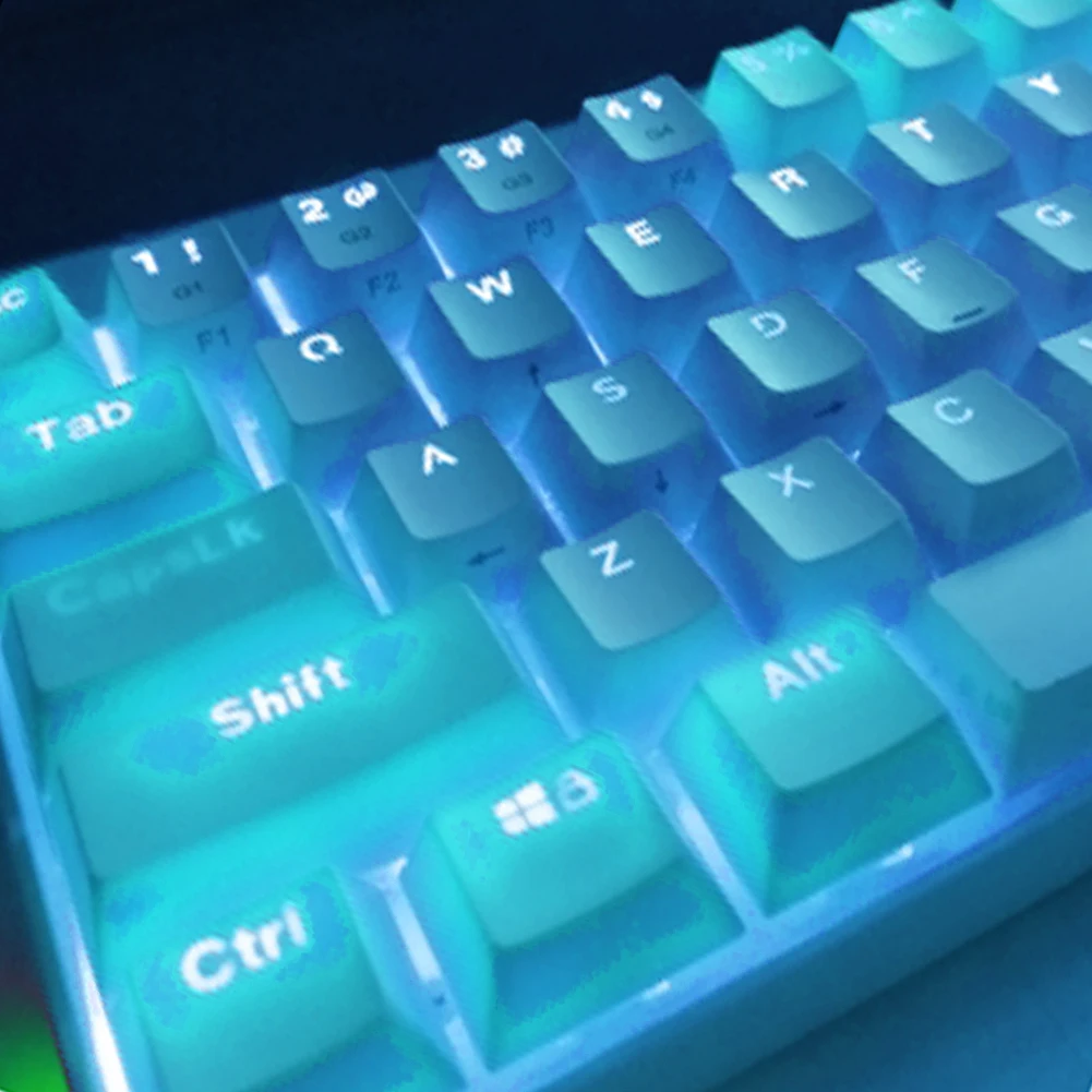 ABS 반투명 키캡 87 블랙 화이트 104 2 색 980K 폐쇄 108 기계식 키보드, 기계식 키보드 키캡 키, 1 세트