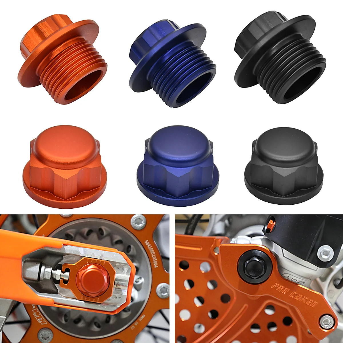 

Motorcycle CNC Front Rear Wheel Lock Axle Nut For KTM SX SX-F XC XC-F EXC EXC-F XC-W 125 200 250 300 350 400 450 500 2016-2023