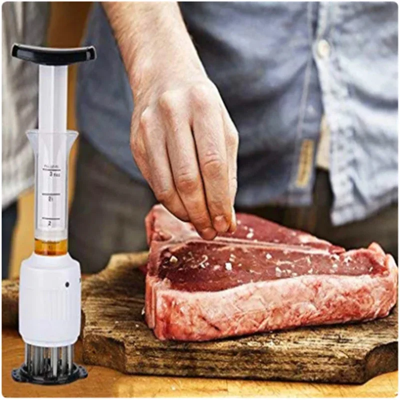 Fleischklopfer mit Marinade-Injektor – Steakhammer für BBQ