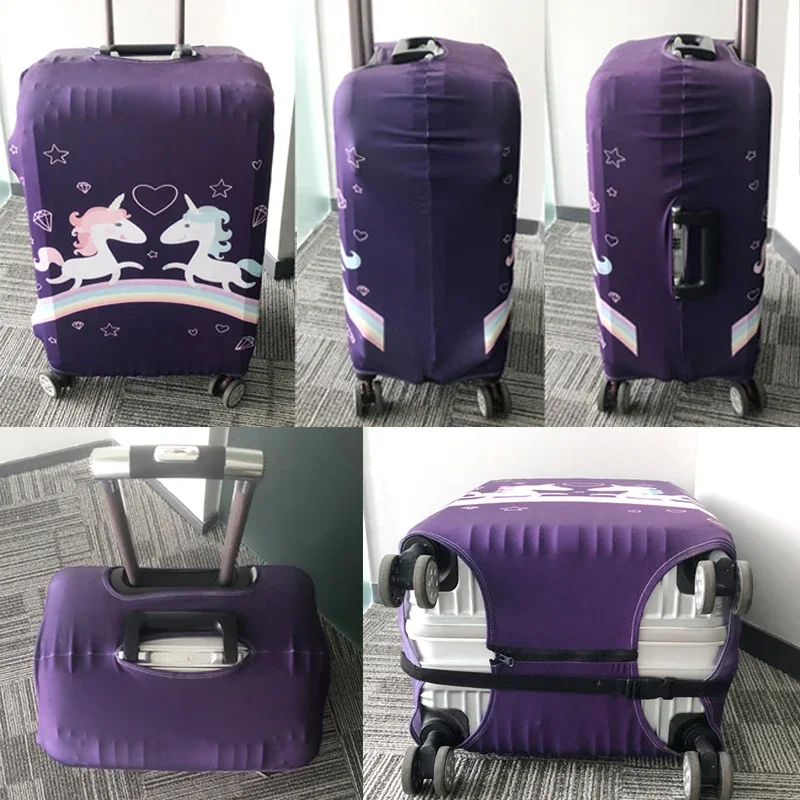 Fantasy Mushroom Frog Print Luggage Cover Traveling Accessories Elastic Suitcase Protective Covers Anti-dust Trolley Case Cover 6