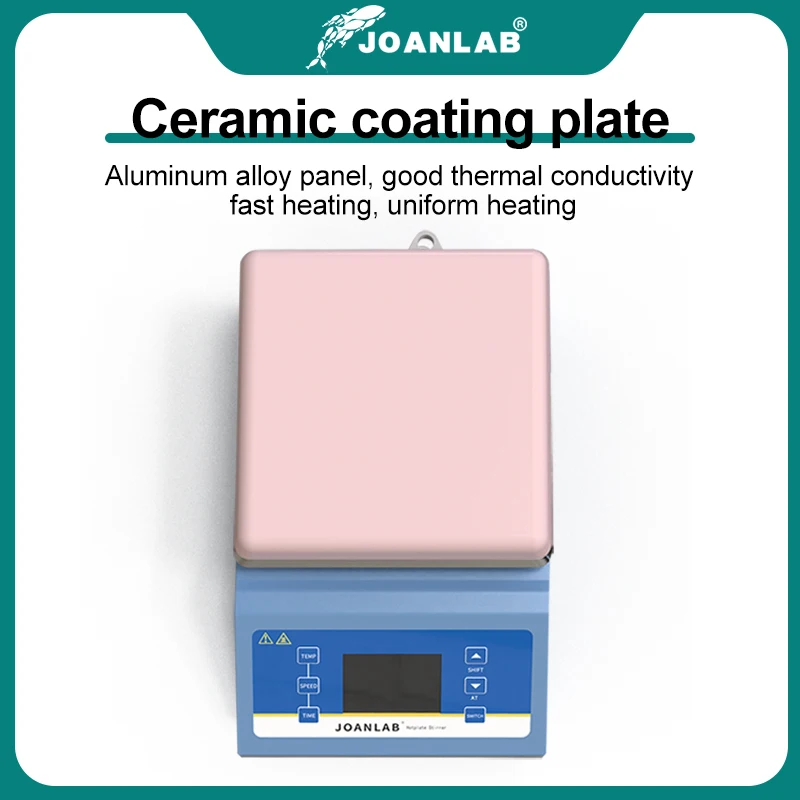 JOANLAB 자석 교반기, 일정한 온도 가열, 디지털 디스플레이, 실험실 장비, 5L, 2000rpm HSC-19T