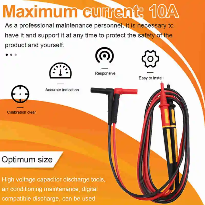 For TL175 Twistguard Test Leads Multimeter Clampmeter Test Lead Set Replacement And Maintenance