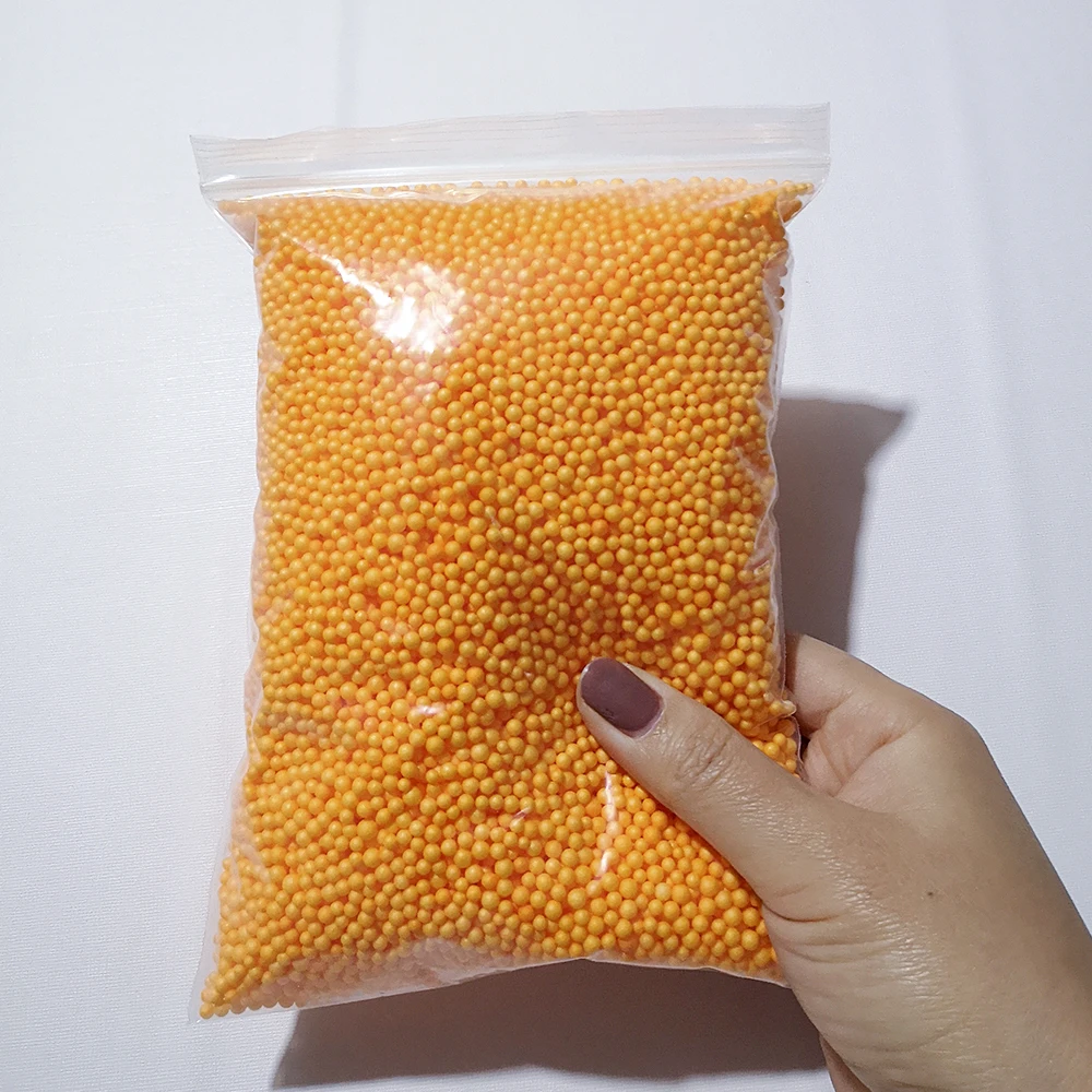 14g 2-3,5mm kaffee braune schokoladen farben pastell schaum perlen bunte polystyrol schaum kugeln styropor mini perlen kugeln basteln – Detail 9