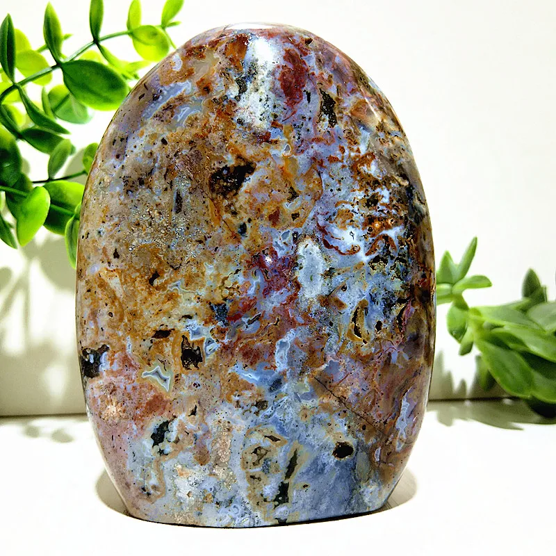 Natural Stone Ocean Jasper Crystal Freeform Display Home Room Decor Ornaments And Spiritual Meditation Reiki Healing 3