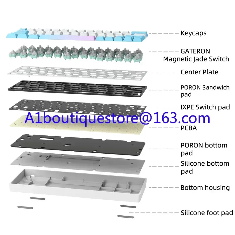 SIKAKEYB Castle HM66 66 Keys Ergonomic Design He Keyboard