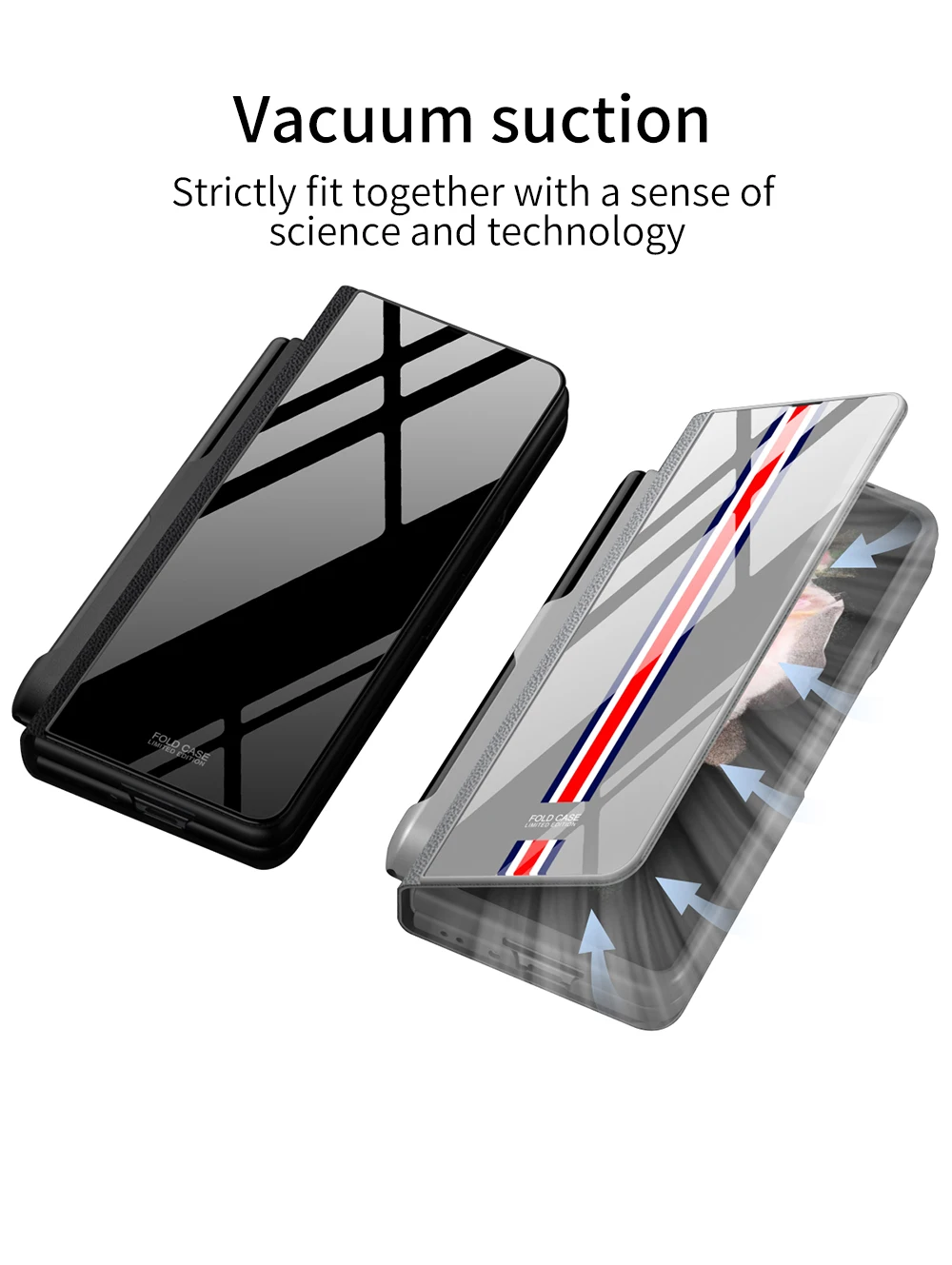Luxury Plating Tempered Glass Case for Samsung Galaxy Z Fold 3 5G Marble Cases Plastic Frame Hard Glass Cover for Galaxy Z Fold3