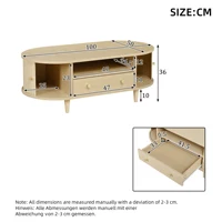 Petite table, chambre à coucher, table de luxe légère, table basse moderne, salon, table basse de salon 100 x 50 x 36 cm 6