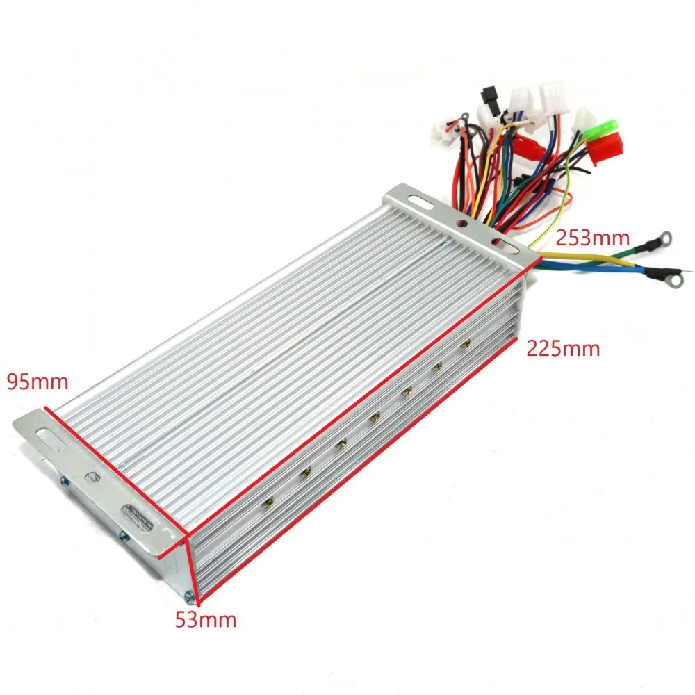 48V/60V/72V Electric Bike Brushless Motor Controller 55A 2000W High Power DC Dual-mode Electric Vehicle Brushless Controller