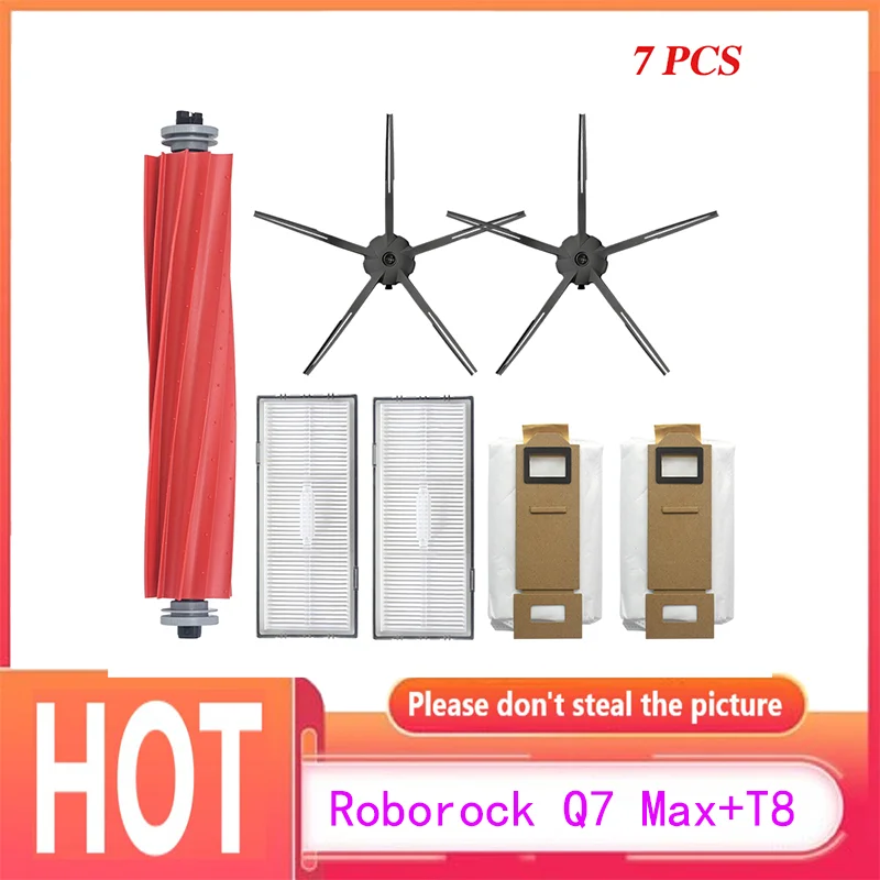 

Roborock S7 S7plus T7 T7S T7plus Hepa Filters Belangrijkste Borstel Mop Doeken Zijborstels Robot Sweeper Replacement Parts