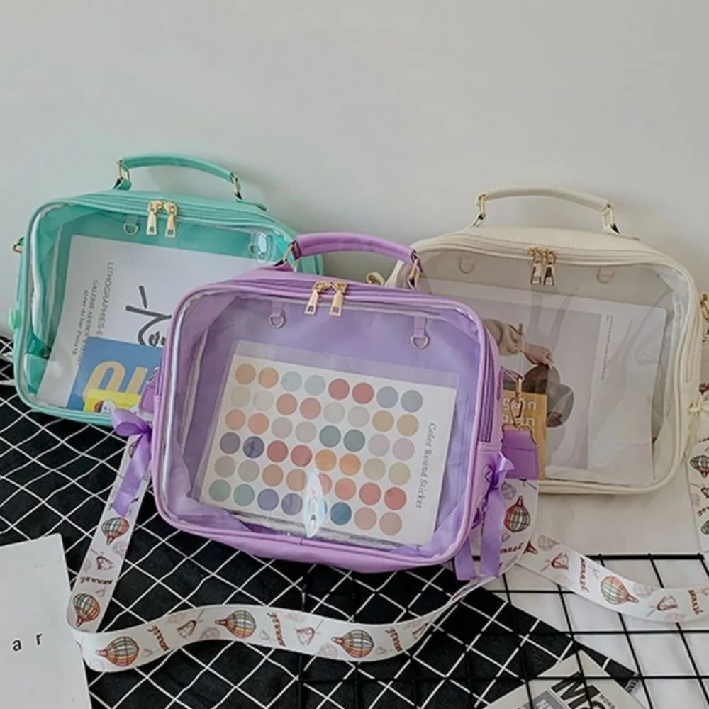 

Прозрачная Сумка-желе из ПВХ, ПУ, удобная сумка через плечо большой вместимости