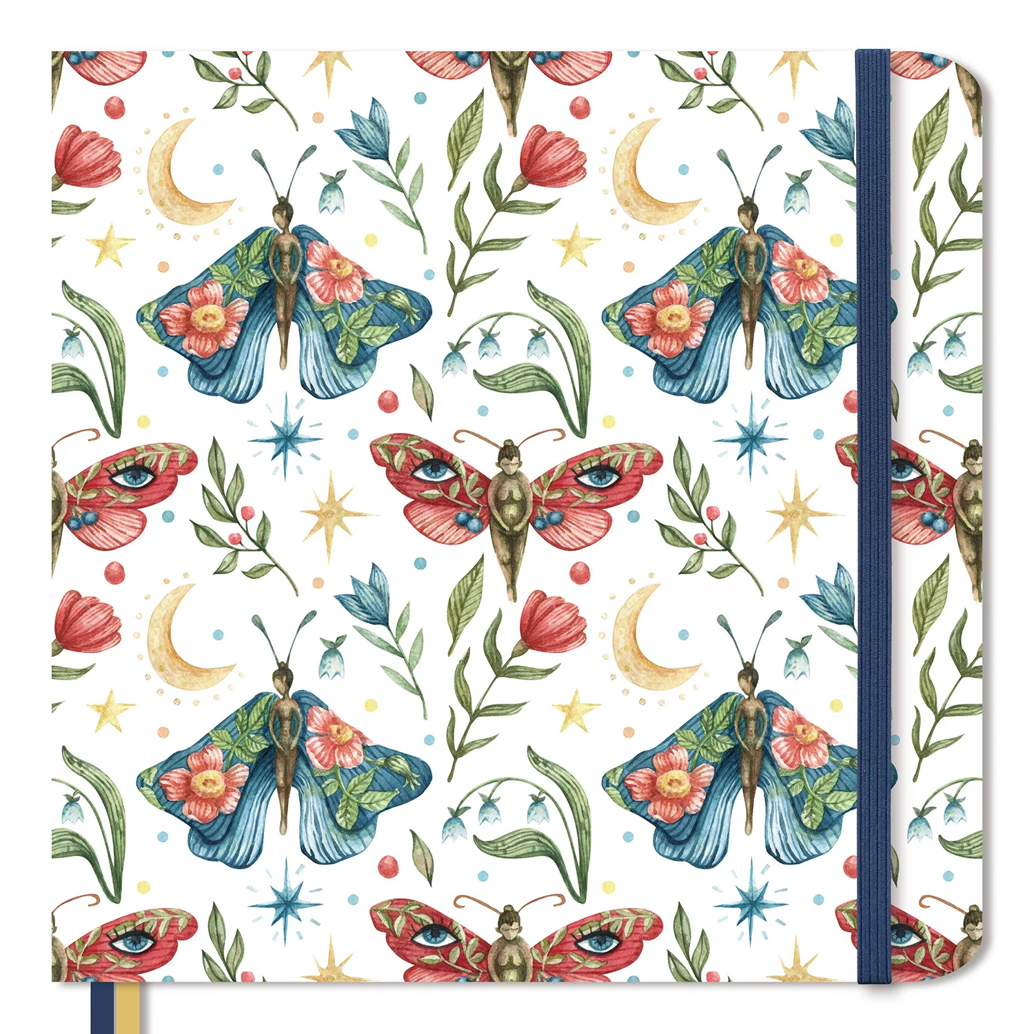 Quadrado Hardcover Sketchbook Jornal Página em Branco Papel de Bambu 8×8 180gsm