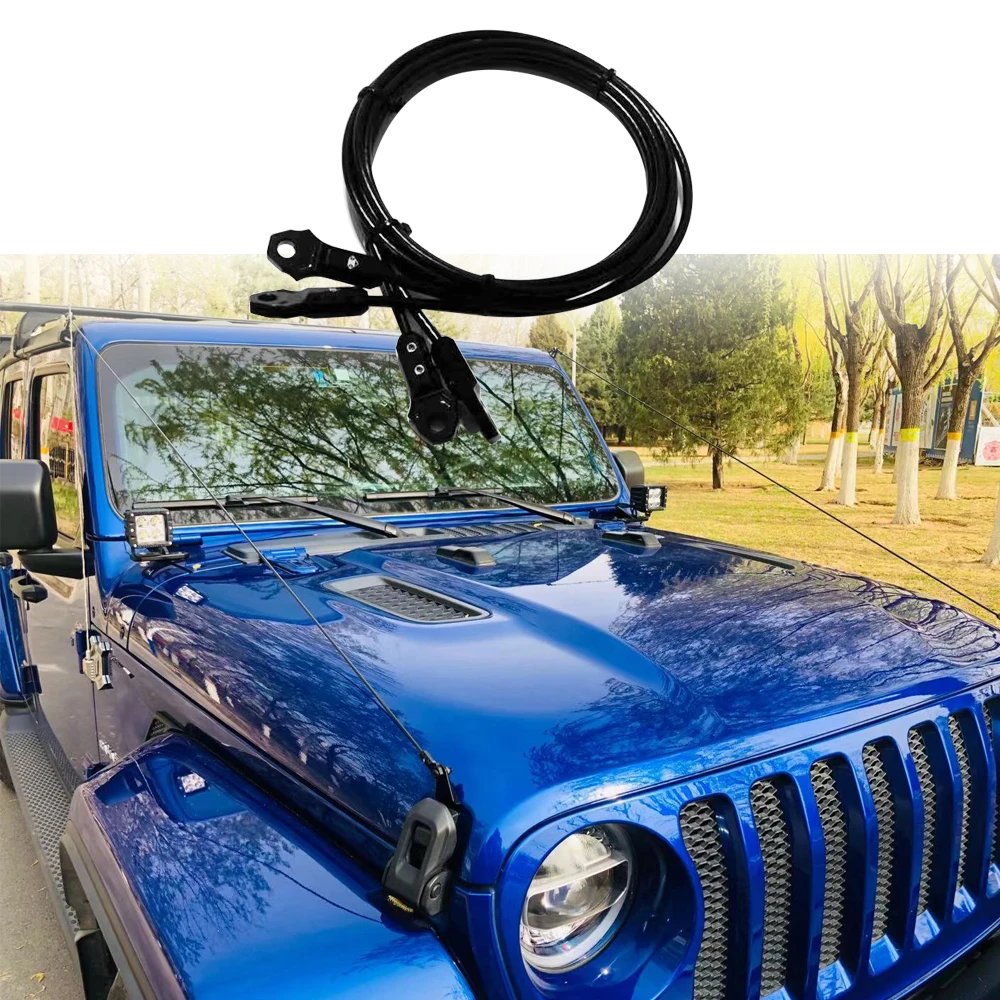 

SXMA JL1220 раздельная линия для капота раздельная черная линия из нержавеющей стали для Jeep Wrangler JL 18 +